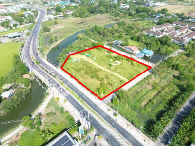 ขาย ที่ดิน ริมถนนประชาร่วมใจ 4 ไร่ 3 งาน 89 ตรว ใกล้ถนนนิมิตใหม่ เพียง 700 เมตร