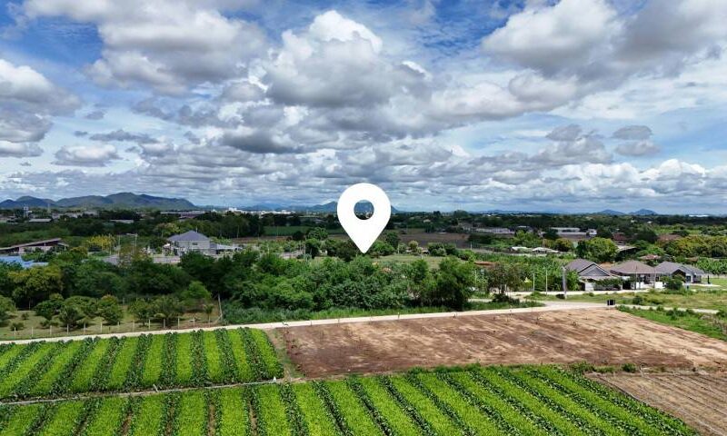 ขายที่ดินติดถนน 2 ด้าน หลังวัดวังขนาย อำท่าม่วง กาญจนบุรี ห่างถนนใหญ่เพียง 400 เมตร