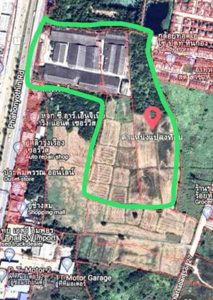 ขายด่วน โรงงานพร้อมที่ดิน 48ไร่ ติดถนนพหลโยธิน ราคาต่ำกว่าประเมิน ไลน์ @bird888