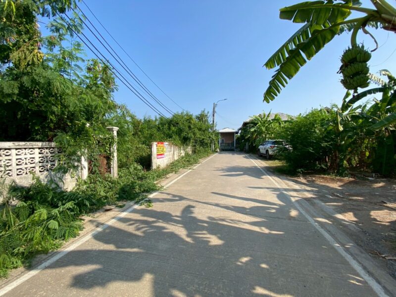 ขายที่ดินอ้อมเกร็ด 77 ตรว ถมและล้อมรั้วเรียบร้อยแล้ว ซ.อ้อมเกร็ด 4/3 อ.ปากเกร็ด จ.นนทบุรี