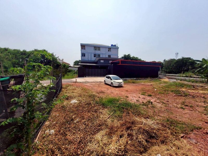 ขายที่ดินใกล้วัดทองธรรมิการาม 89.5 ตรว ติดถนนคอนกรีต ถมแล้ว ท่าทราย เมืองสมุทรสาคร