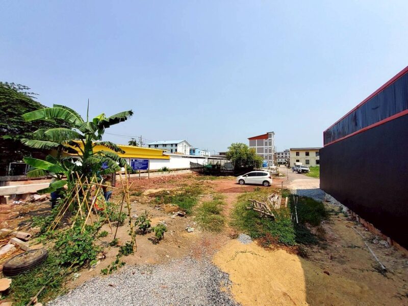 ขายที่ดินใกล้วัดทองธรรมิการาม 89.5 ตรว ติดถนนคอนกรีต ถมแล้ว ท่าทราย เมืองสมุทรสาคร