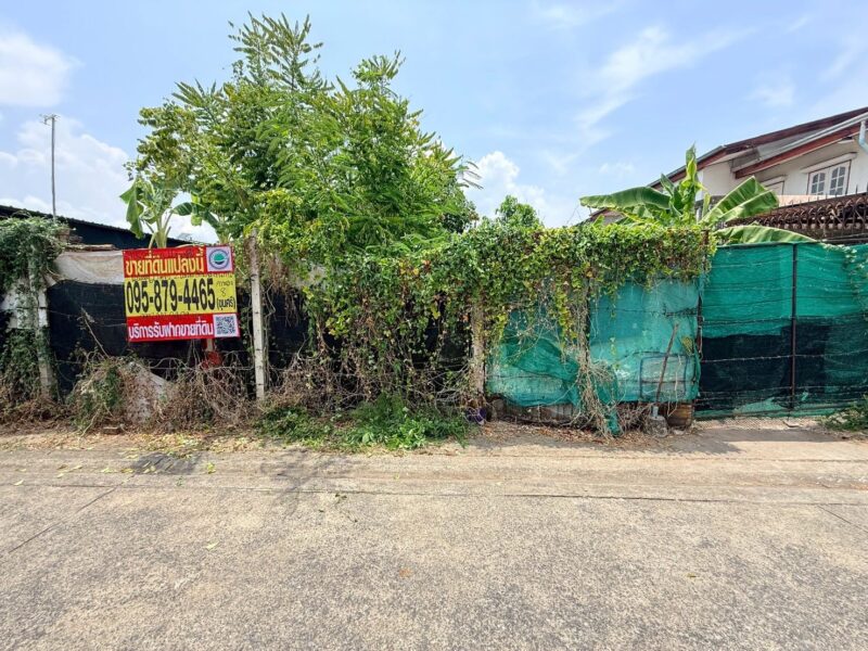 ขายด่วนที่ดินใกล้รถไฟฟ้า 120 ตรว ติดถนนคอนกรีต 2 ด้าน ซ.กาหลง 7,8 เมืองนนทบุรี