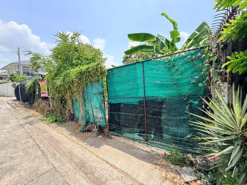 ขายด่วนที่ดินใกล้รถไฟฟ้า 120 ตรว ติดถนนคอนกรีต 2 ด้าน ซ.กาหลง 7,8 เมืองนนทบุรี