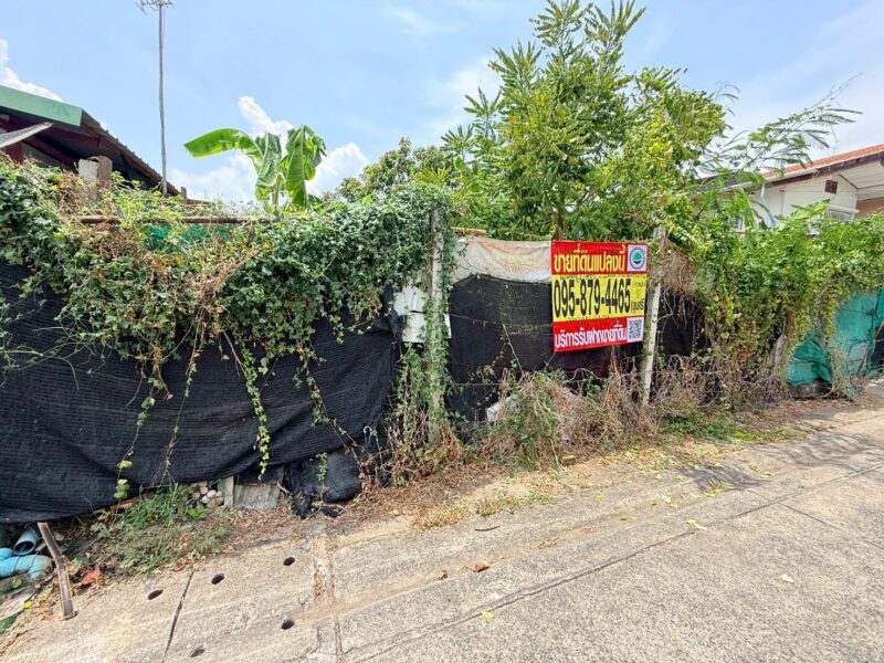 ขายด่วนที่ดินใกล้รถไฟฟ้า 120 ตรว ติดถนนคอนกรีต 2 ด้าน ซ.กาหลง 7,8 เมืองนนทบุรี