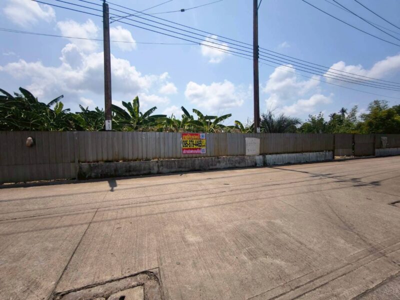 ขายด่วนที่ดิน 302 ตรว ติดถนนคอนกรีตสาธารณะ ม.แสนสุขปาร์ค บางบอน 3 ซอย 8 บางบอน กทม.