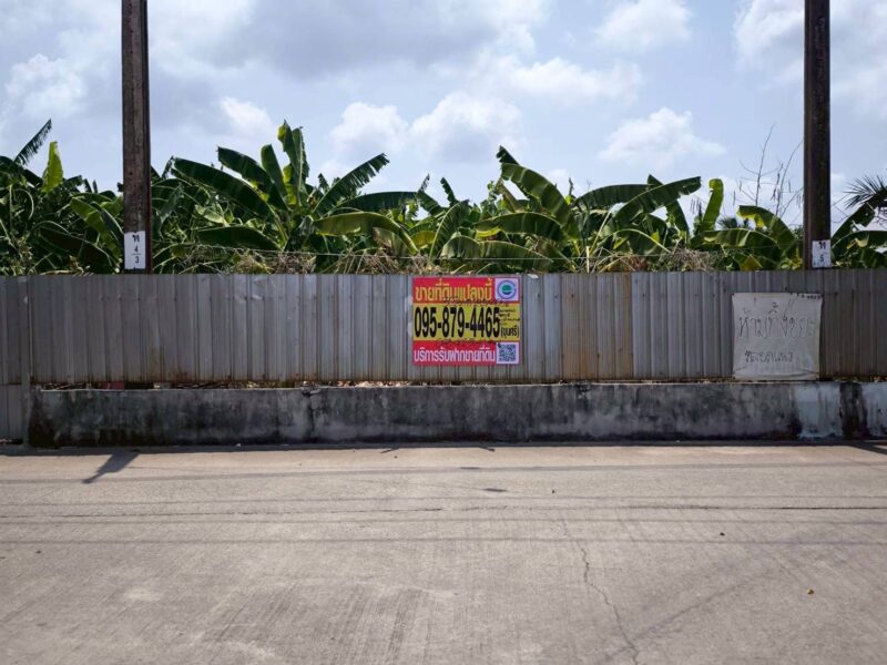 ขายด่วนที่ดิน 302 ตรว ติดถนนคอนกรีตสาธารณะ ม.แสนสุขปาร์ค บางบอน 3 ซอย 8 บางบอน กทม.