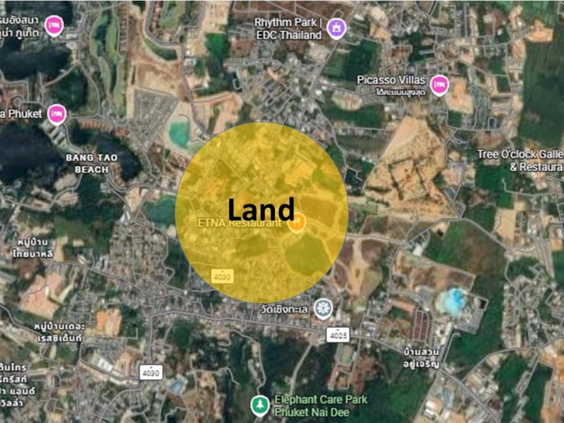 ขายที่ดินภูเก็ต ติดถนนบ้านดอน – เชิงทะเล ถมแล้วพร้อมพัฒนา ใกล้หาดบางเทาเพียง 5 นาที !
