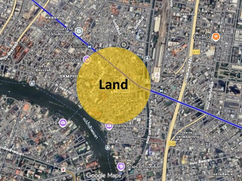 ขายอาคารพาณิชย์ ติดถนนข้าวหลาม ใกล้วงเวียนโอเดียน และMRT หัวลำโพง