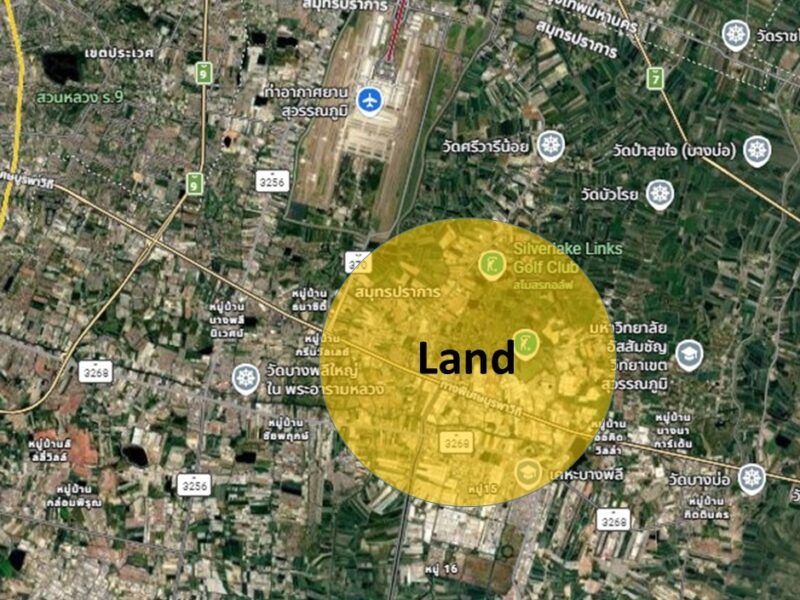 ขายโกดังขนาดใหญ่ พื้นที่สีม่วง บางนา - ตราด กม. 18 ใกล้สุวรรณภูมิ