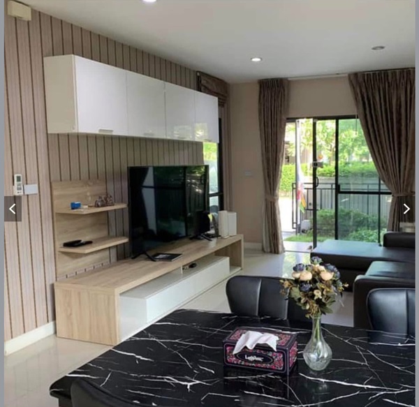 ให้เช่าบ้านแฝดสไตล์บ้านเดี่ยว 2 ชั้น พร้อมอยู่ ทำเลพระราม 9 - อ่อนนุช ตกแต่งครบ Tel 092850905ห้า