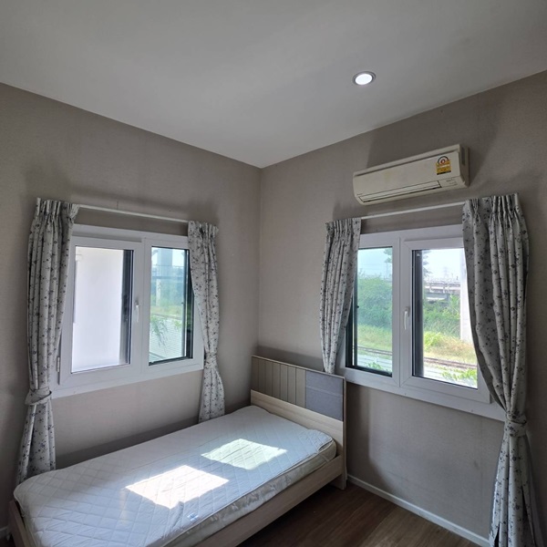 ให้เช่าบ้านแฝดสไตล์บ้านเดี่ยว 2 ชั้น พร้อมอยู่ ทำเลพระราม 9 - อ่อนนุช ตกแต่งครบ Tel 092850905ห้า