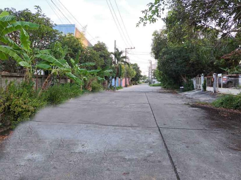 ขายที่ดินถมแล้ว 150 ตรว. ต่ำกว่าราคาประเมิน ! ทำเลอนาคต ใกล้รถไฟฟ้า MRT สายสีม่วงใต้ – หมู่บ้านรัชดาวัลย์ เฮอริเทจ ซอยประชาอุทิศ 76 แยก 4/1 ทุ่งครุ กรุงเทพฯ