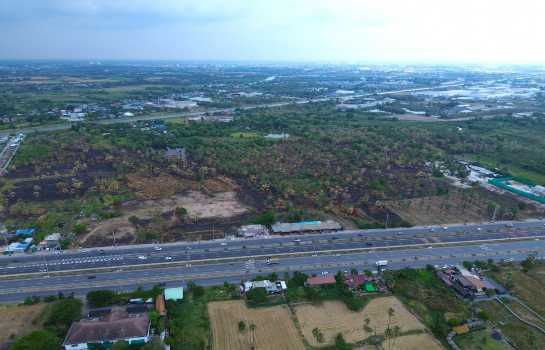 ขาย ที่ดิน ริมถนนปทุมธานี-บางประหัน เมืองปทุมธานี 110 ไร่ 1 งาน 66 ตรว เหมาะทำจัดสรร