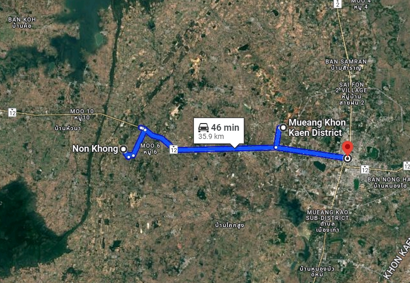 ขายที่ดินเปล่า บ้านโนนฆ้อง อ.บ้านฝาง จ.ขอนแก่น เนื้อที่ 11 ไร่ 2 งาน 62 ตรว.