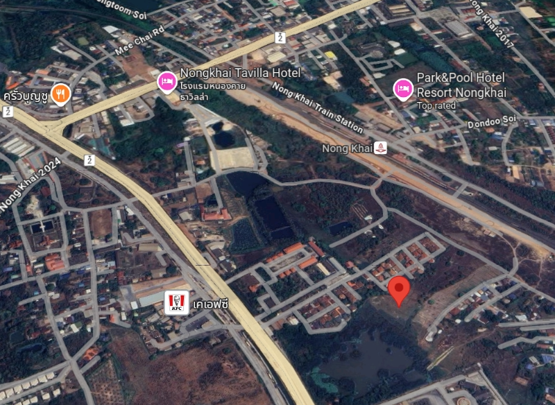 ที่ดินใกล้สะพานมิตรภาพไทย - ลาว แห่งที่ 1 อ.เมือง จ.หนองคาย เนื้อที่ 5 ไร่ 2 งาน 14.2 ต.ร.ว.