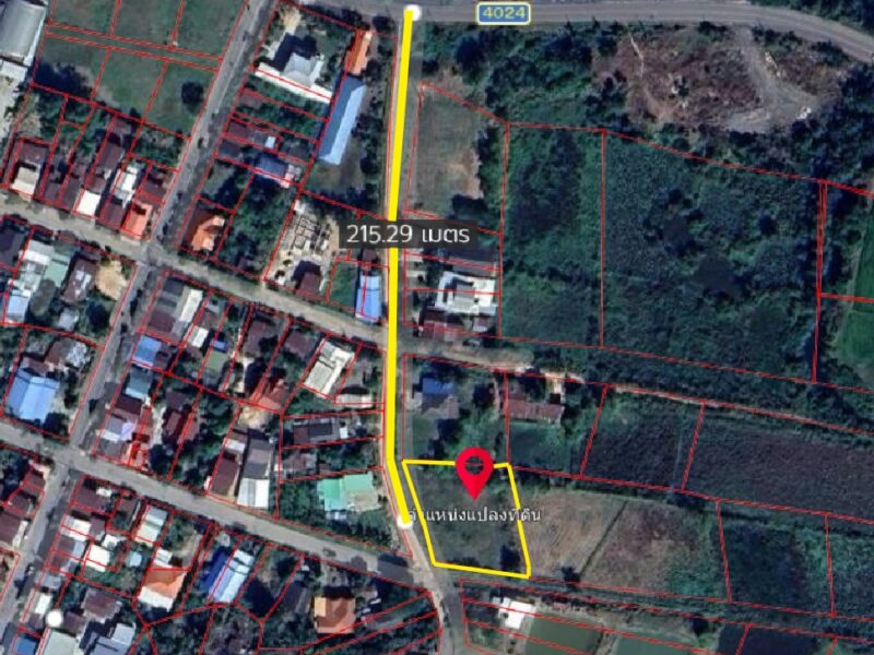 ที่ดินเสลภูมิร้อยเอ็ด เนื้อที่ 1 ไร่หน้ากว้างติดถนน