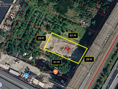 ขาย ที่ดิน ริมถนนกำแพงเพชร 6 ตรงข้ามสนามบินดอนเมือง 449 ตรว เหมาะทำการค้า