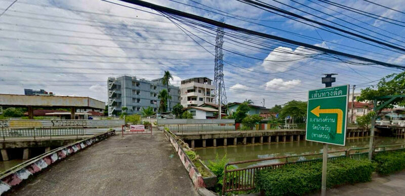 ขายที่ดิน 388.4 ตร.ว. ถ.เลียบคลองประปา ระหว่าง ซอยประชาชื่นนนทบุรี 1 และ ซอย 2