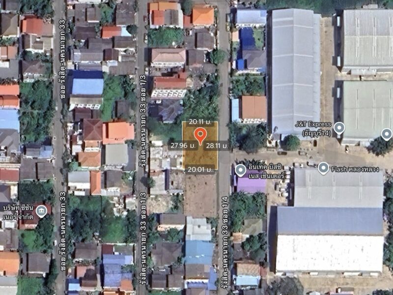 ขายด่วนที่ดินใกล้วัดแสงสรรค์ 140 ตรว ติดถนนสาธารณะ รังสิต-นครนายก 33 ธัญบุรี ปทุมธานี