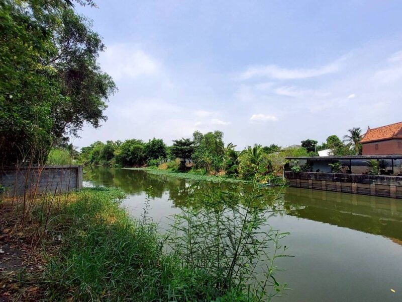 ขายด่วนที่ดินวิวคลอง 95 ตรว ติดถนนสาธารณะ คลองสี่ ซ.สุสวาส ธัญบุรี ปทุมธานี
