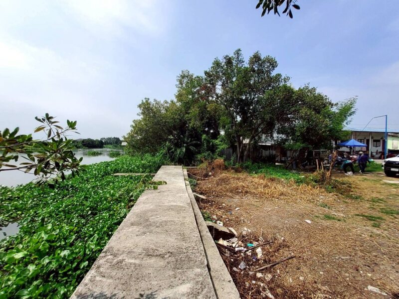 ขายที่ดินใกล้วัดเสด็จ 73 ตรว ติดถนนคอนกรีต ด้านข้างติดคลอง ซ.บ้านลาน สวนพริกไทย เมืองปทุมธานี