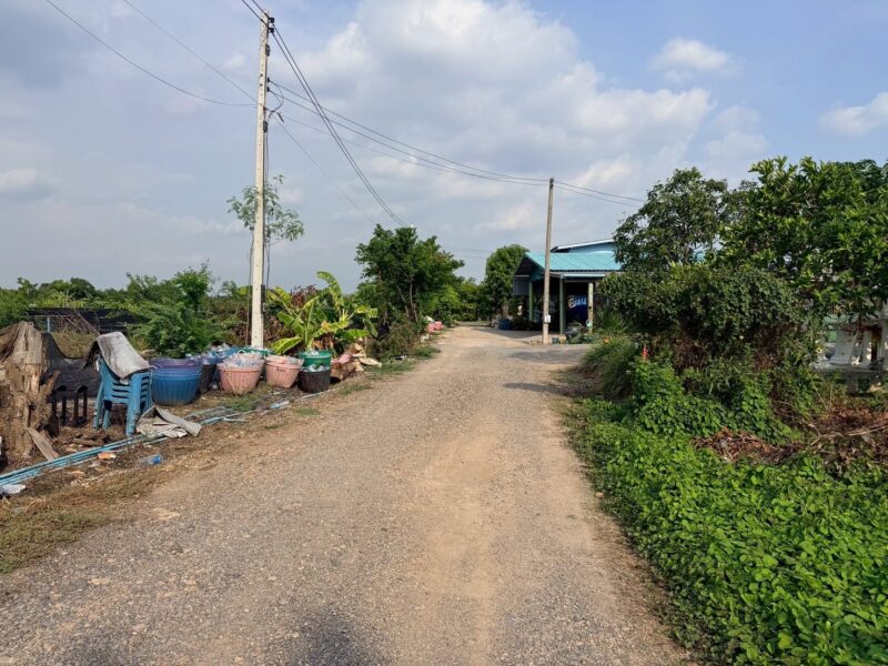 ขายด่วนที่ดินใกล้ อบต.บางหลวง 144 ตรว ติดถนนหินคลุก ต.บางหลวง เมืองปทุมธานี