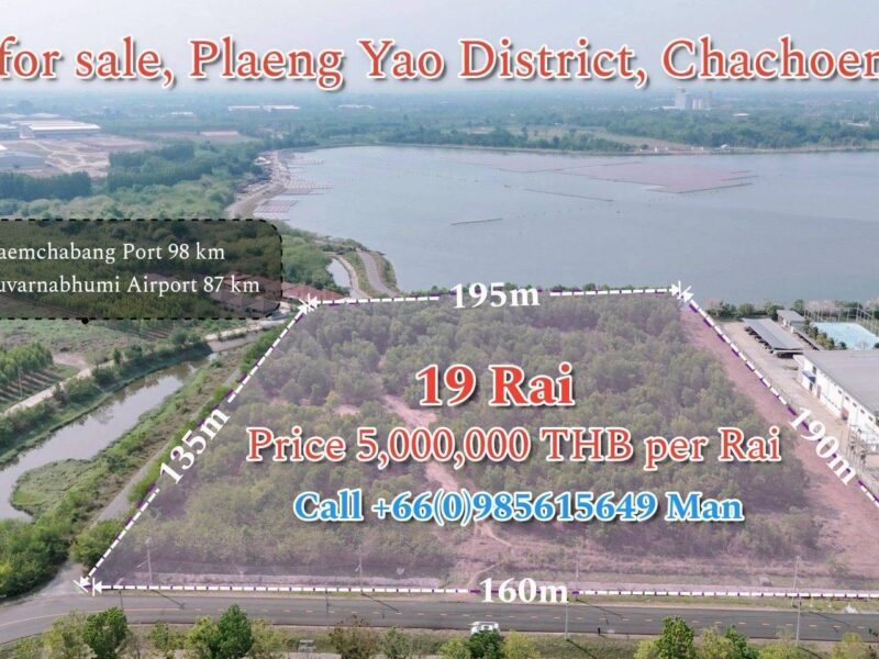 ที่ดินภายในนิคมอุตสาหกรรม ขายราคาถูก รองรับโรงงานและศูนย์กระจายสินค้า EEC