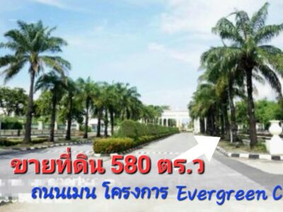 ขายที่ดิน ในโครงการ เอเวอร์กรีน ซิตี้ บางแค(ติดถนนกาญจนาภิเษก) ใกล้รถไฟฟ้าMRT หลักสอง-เดอะมอลล์บางแค