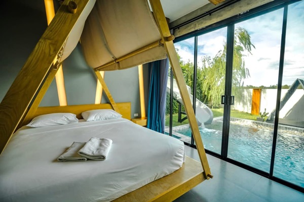 ขาย/ให้เช่า บ้าน Pool Villa หัวหิน 100 ตรว. ขนาด 4 ห้องนอน 4 ห้องน้ำ วิวภูเขา ห่างทะเล 5-10 นาที โทร 06-37515164