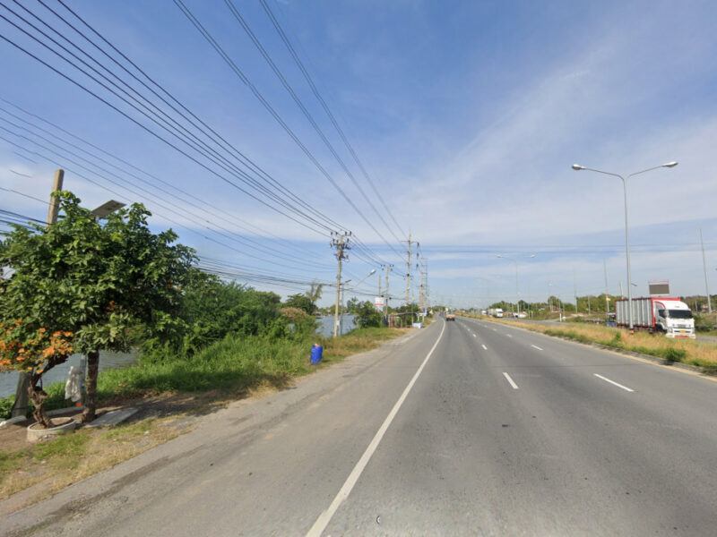 ขาย ที่ดิน ถูกมาก ริมถนนสุขุมวิท อ.บางพลี 56 ไร่ ผังสีเหลือง เหมาะทำจัดสรร