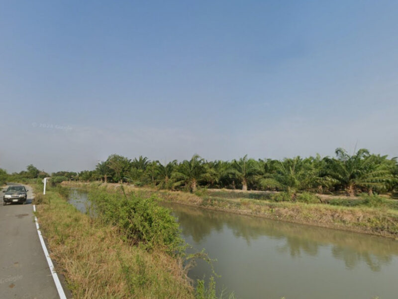 ขายที่ดินนครปฐม เนื้อที่ 105 ไร่ 0 งาน 84 ตร.ว. ใกล้โรงเรียนบ้านลาดหลวง