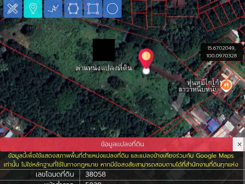 ขายที่ดิน โฉนดครุฑแดง ทำเลทอง