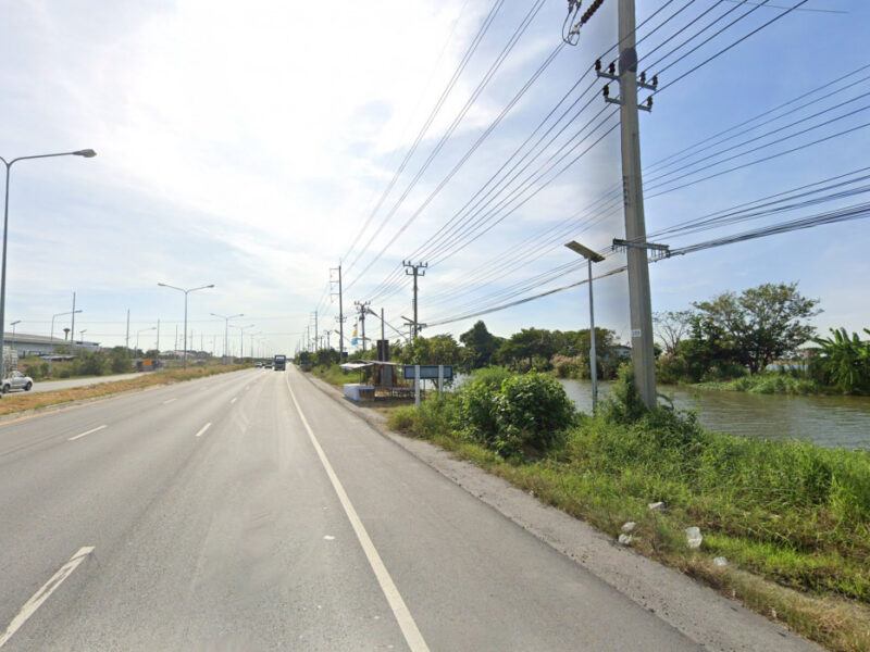 ขาย ที่ดิน ถูกมาก ริมถนนสุขุมวิท อ.บางพลี 56 ไร่ ผังสีเหลือง เหมาะทำจัดสรร