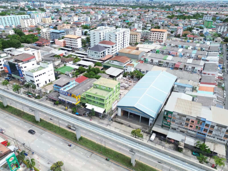 ขาย ที่ดิน ริมถนนเทพารักษ์ 389 ตรว ใกล้ MRT ศรีเทพา เพียง 650 เมตร