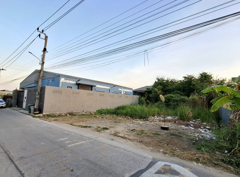 ขาย ที่ดิน ราคาจับต้องง่าย รูปเหลี่ยม ซอยพัฒนาการ96 ถมแล้ว 89 ตรว เขตประเวศ เดินทางเข้า ทองหล่อ เพชรบุรีง่าย