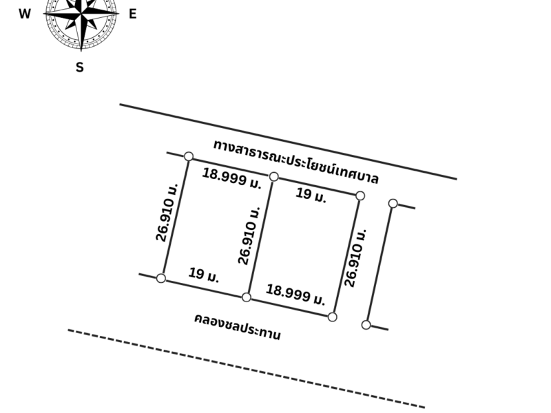 ขายที่ดินชะอำ 128 ตร.ว. ราคา 750,000 บาท โฉนด นส.4 พร้อมโอน เจ้าของขายเอง