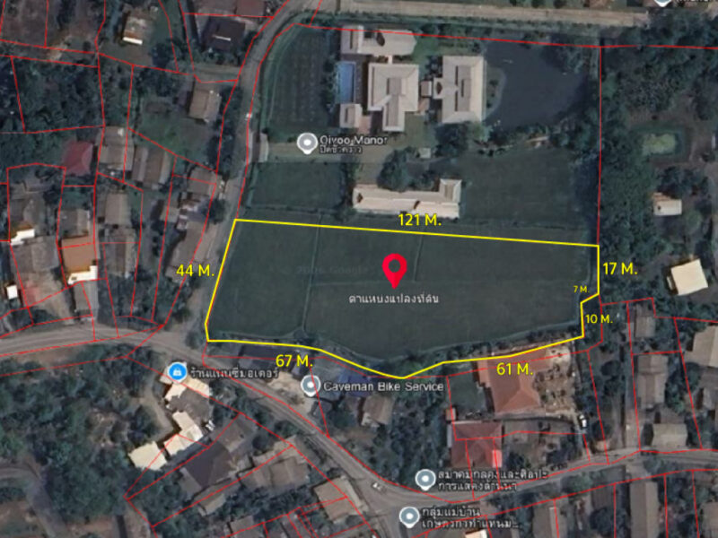 ขายที่ดินแม่ริมเชียงใหม่ 3-1-26 ไร่ ใกล้โรงเรียนนานาชาติเปรม ติณสูลานนท์