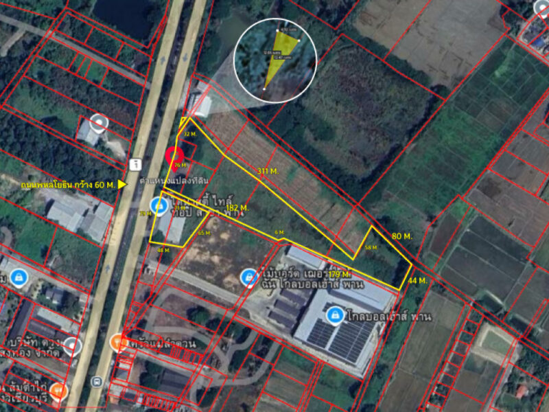 ขายที่ดินเชียงราย พร้อมสิ่งปลูกสร้าง 16 ไร่ 2 งาน 21.3 ตร.ว. ติดถนนพหลโยธิน