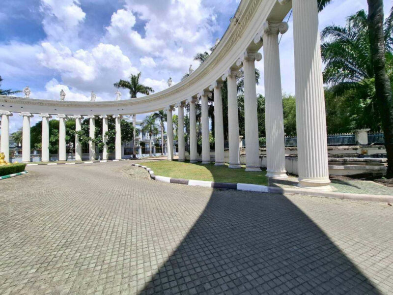 ขาย ที่ดิน หมู่บ้าน Evergreen city บางแค 580 ตรว อยู่ริมถนนเมนของโครงการ