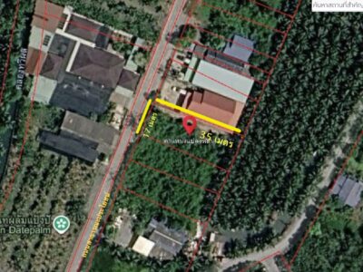 ขายที่ดิน สมุทรสาคร กระทุ่มแบน 151 ต.ร.ว หน้ากว้าง 17 ม. เหมาะสร้างบ้านสวน