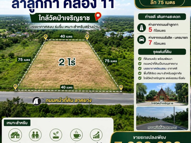 ืที่สวน สวย สร้างบ้านใกล้ชิดธรรมชาติ ใกล้เมือง
