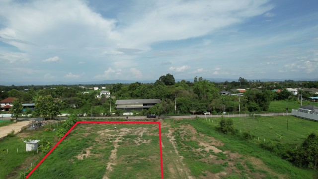 ขายที่ดินบ้านแหวน หางดง 345 ตร.ว. ใกล้โรงเรียนนานาชาติลานนา โซนน้ำไม่ท่วม
