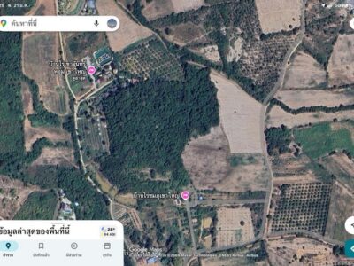 ขายที่ดินติดบ้านไร่เขาจันทร์หอม อำเภอปากช่อง จังหวัดนครราชสีมา เนื้อที่ 24 ไร่