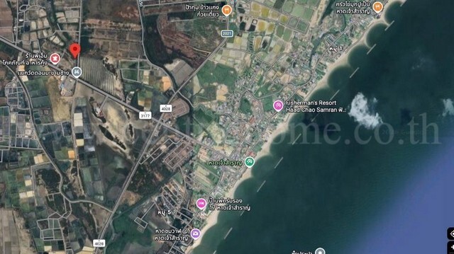 ที่ดินเปล่า 318 ตารางวา ที่สวย ใกล้หาดเจ้าสำราญ เพชรบุรี