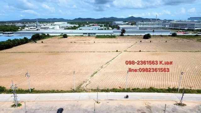 ขายที่ดิน ถมแล้ว 43-3-12 ไร่ เขตพื้นที่ สีม่วงเข้ม ติดนิคมอมตะซิตี้ระยอง