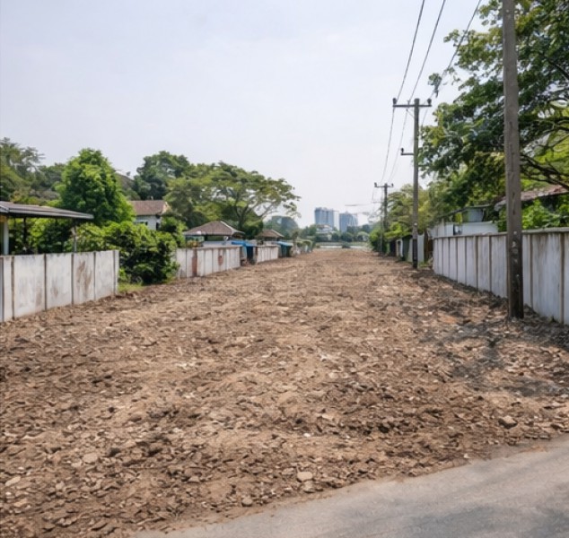 ที่ดินถมแล้วทั้งแปลง หน้าทะเลสาบ ที่ดิน 3 งาน 10 ตร.ว.ใกล้รร.ราชวินิตประถมบางแค 800 ม.รูปสี่เหลี่ยมสวย ทำเลศักยภาพเพชรเกษม เหมาะสร้างบ้านหรู