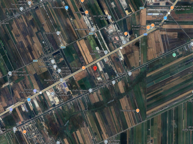 ขาย ที่ดิน 46 ไร่ ติดพหลโยธิน วังน้อย ถมแล้ว หน้ากว้าง 160 เมตร ทำเลศักยภาพ เหมาะศูนย์กระจายสินค้า โชว์รูม หรือทำโครงการ