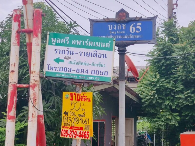 ขายด่วนที่ดินคลองสอง 50 ตารางวา ติดถนนสาธารณะ ถมแล้ว ซอยบงกช 65 คลองหลวง ปทุมธานี