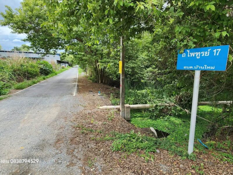 ขายด่วนทีดินบ้านไหม่ 394 ตารางวา ติดถนนลาดยางเคหะ-บ้านใหม่ 43 บางใหญ่ นนทบุรี